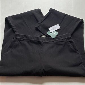 L.L. Bean Classic Black Trousers, petite